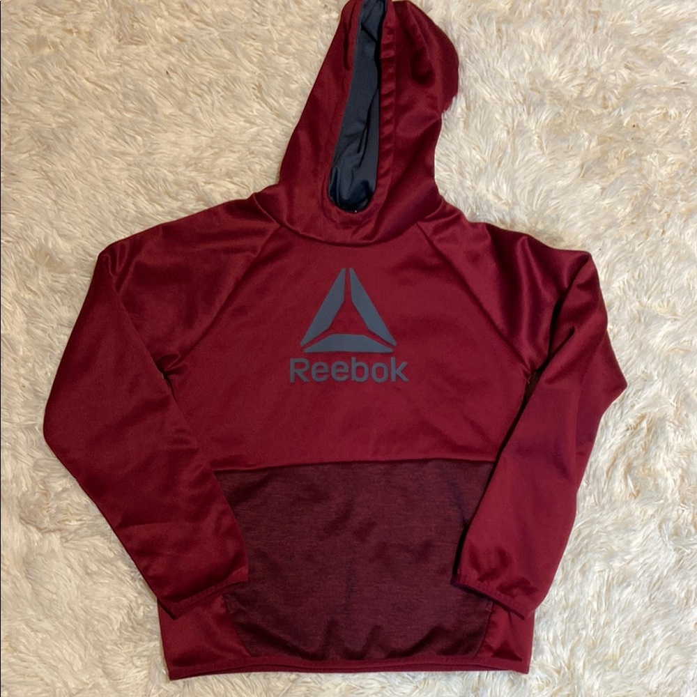 Reebok Maroon Hoodie with Logo